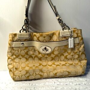 Coach Penelope Vintage Satchel with Snakeskin Strap